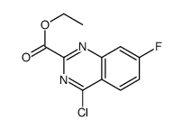 4-氯-7-氟喹唑啉-2-羧酸乙酯结构式