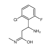 3-Amino-3-(2-chloro-6-fluorophenyl)-N-methylpropanamide Structure