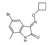 5-溴-7-甲基-1H-吲哚-2,3-二酮3-(O-环丁基肟)结构式