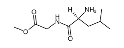 methyl 2-(2-amino-4-methylpentanamido)acetate结构式