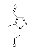 1-(2-CHLOROETHYL)-5-METHYL-1H-PYRAZOLE-4-CARBALDEHYDE Structure