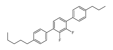 2,3-difluoro-1-(4-pentylphenyl)-4-(4-propylphenyl)benzene Structure