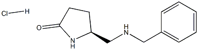 ( 5 S )-5-[ ( 苄氨基 )甲基]-2 -吡咯烷酮盐酸结构式
