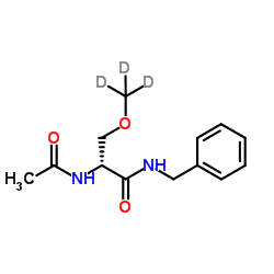 N2-Acetyl-N-benzyl-O-(2H3)methyl-D-serinamide Structure