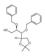 2,3-di-O-benzyl-4,5-O-isopropylidene-D-arabinitol Structure