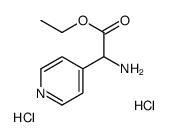 2-氨基-2-(4-吡啶基)乙酸乙酯双盐酸盐结构式