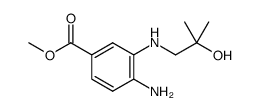 methyl 4-amino-3-[(2-hydroxy-2-methylpropyl)amino]benzoate Structure