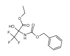 Ethyl 2-benzoxycarbonylamino-3,3,3-trifluoro-2-hydroxy-propionate Structure