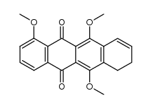 7,8-Dihydro-1,6,11-trimethoxy-5,12-naphthacenedione结构式