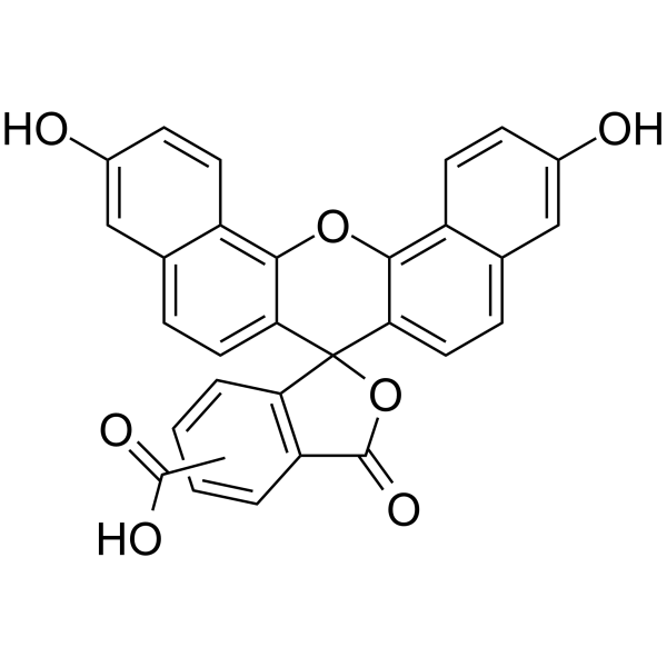 5(6)-羧基萘基荧光素结构式