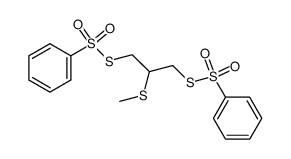 S,S'-(2-(methylthio)propane-1,3-diyl) dibenzenesulfonothioate Structure