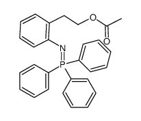 2-(triphenylphosphoranylideneamino)phenethyl acetate Structure