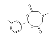 3-氟苯硼酸甲基亚氨基二乙酸酯结构式