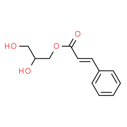 2-Propenoic acid, 3-phenyl-, 2,3-dihydroxypropyl ester, (2E)- Structure