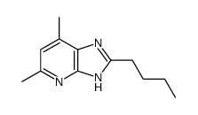 2-butyl-5,7-dimethyl-1H-imidazo[4,5-b]pyridine结构式