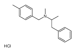 N-methyl-N-[(4-methylphenyl)methyl]-1-phenylpropan-2-amine,hydrochloride Structure