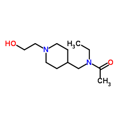 N-Ethyl-N-{[1-(2-hydroxyethyl)-4-piperidinyl]methyl}acetamide Structure
