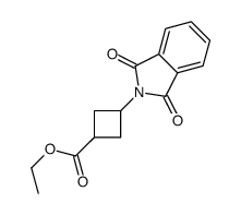 trans-ethyl 3-(1,3-dioxoisoindolin-2-yl)cyclobutanecarboxylate结构式