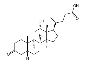 12beta-Hydroxy-3-oxo-5beta-cholanoic acid Structure