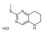 2-(甲硫基)-5,6,7,8-四氢吡啶并[3,2-d]嘧啶盐酸盐结构式