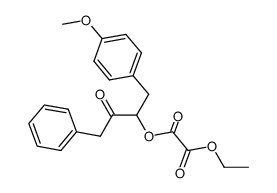 ethyl 1-(4-methoxyphenyl)-4-phenyl-3-oxobutan-2-yl oxalate Structure