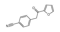 4-[2-oxo-2-(2-furanyl)ethyl]benzonitrile Structure