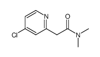 2-(4-chloro-pyridin-2-yl)-N,N-dimethyl-acetamide Structure