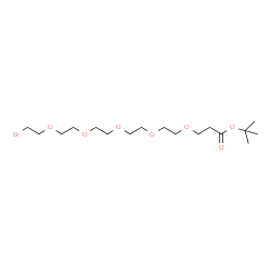 溴代-五聚乙二醇-丙酸叔丁酯结构式
