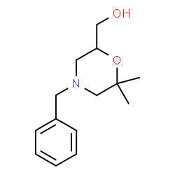 (R)-(4-苄基-6,6-二甲基吗啉-2-基)甲醇结构式