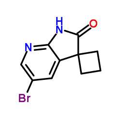 5'-溴-1',2'-二氢螺[环丁烷-1,3'-吡咯并[2,3-b]吡啶]-2'-酮结构式