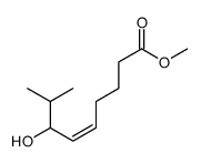 methyl 7-hydroxy-8-methylnon-5-enoate结构式