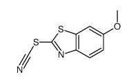 Thiocyanic acid, 6-methoxy-2-benzothiazolyl ester (8CI)结构式