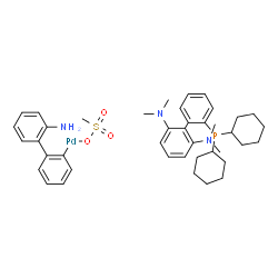 甲磺酸(2-二环己基膦-2',6'-双(二甲氨基)-1,1'-联苯基)(2'-甲氨-1,1'-联苯-2-基)钯(II)  CPhos Palladacycle Gen. 3图片