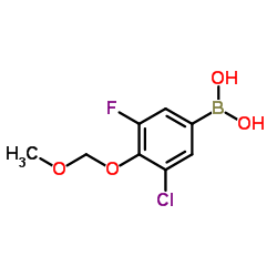 3-Chloro-5-fluoro-4-(methoxymethoxy)phenylboronic acid Structure