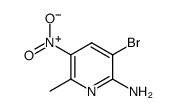 3-bromo-6-methyl-5-nitropyridin-2-amine Structure