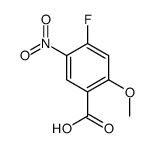 4-氟-2-甲氧基-5-硝基-苯甲酸结构式