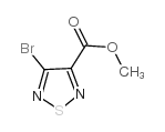 4-溴-1,2,5-噻二唑-3-甲酸甲酯结构式