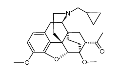 1-[(5α,7α)-17-(Cyclopropylmethyl)-4,5-epoxy-18,19-dihydro-3,6-dimethoxy-6,14-ethenomorphinan-7-yl]ethanone Structure