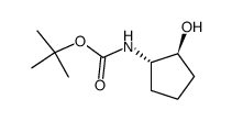 Carbamic acid, [(1R,2R)-2-hydroxycyclopentyl]-, 1,1-dimethylethyl ester, rel- structure