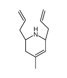 (2S,6S)-2,6-Diallyl-4-methyl-1,2,3,6-tetrahydropyridine Structure