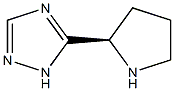 (R)-5-(pyrrolidin-2-yl)-1H-1,2,4-triazole结构式