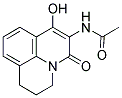 N-(7-HYDROXY-5-OXO-2,3-DIHYDRO-1H,5H-PYRIDO[3,2,1-IJ]QUINOLIN-6-YL)ACETAMIDE结构式