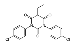 1,3-bis(4-chlorophenyl)-5-ethyl-1,3-diazinane-2,4,6-trione结构式