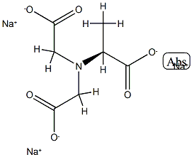 Trisodium dicarboxymethyl alaninate, L- Structure