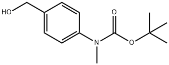 tert-butyl((4-hydroxymethyl)phenyl)(methyl)carbamate Structure