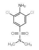 4-amino-3,5-dichloro-N,N-dimethylbenzenesulphonamide Structure