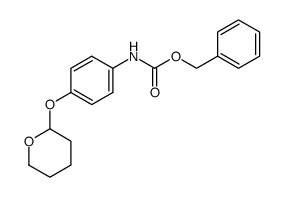 p-tetrahydropyran-2-yloxy-N-(benzyloxycarbonyl)aminobenzene结构式
