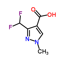 3-(二氟甲基)-1-甲基-1H-吡唑-4-羧酸结构式