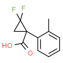 2,2-difluoro-1-(o-tolyl)cyclopropane-1-carboxylic acid Structure