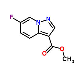 6-氟吡唑并[1,5-a]吡啶-3-羧酸甲酯结构式